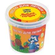 Тесто для лепки Мульти-Пульти «Енот на каникулах», 04 цвета*60г, пластиковый стакан