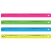 Линейка 50 см Стамм, пластиковая, непрозрачная, неоновые цвета, ассорти