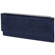 Планинг настольный недатированный (305x140 мм) BRAUBERG «Imperial», кожзам, 60 л., синий, 11169, 111694