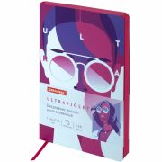 Ежедневник недатированный А5 (138х213 мм), BRAUBERG VISTA, под кожу, гибкий, 136 л., «Ultraviolet», 111988