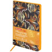 Ежедневник недатированный А5 (138х213 мм), BRAUBERG VISTA, под кожу, гибкий, 136 л., «Fox king», 112023