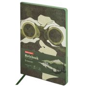 Блокнот А5 (143x210 мм), BRAUBERG VISTA «Commando», под кожу, гибкий, 80 л., 112081