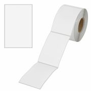 Термоэтикетки ЭКО, 58х90 мм, 500 этикеток в ролике, прозрачная подложка из пленки, 114507