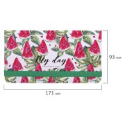 Еженедельник недатированный с резинкой (171х93 мм), BRAUBERG, твердый, УФ-ЛАК, 64 л., «Watermelon», 114577