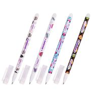 Ручка стираемая гелевая ЮНЛАНДИЯ «Совята», СИНЯЯ, корпус ассорти, узел 0,5 мм, линия письма 0,35 мм, 143658