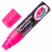 Маркер меловой «POP-ART» РОЗОВЫЙ, 15 мм, стираемый, для гладких поверхностей, BRAUBERG, 151540