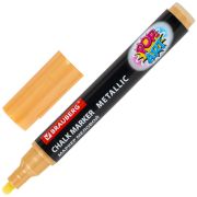 Маркер меловой «POP-ART» ЗОЛОТОЙ, 5 мм, ВЛАГОСТИРАЕМЫЙ, для гладких поверхностей, BRAUBERG, 152485