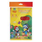 Фетр Мульти-Пульти «Приключения Енота», А4, 5л., 5цв., 2мм, самоклеящийся