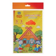 Фетр Мульти-Пульти «Приключения Енота», флуоресцентные цвета, А4, 5л., 5цв., 2мм