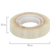 Клейкая лента 12 мм*33 м канцелярские BRAUBERG