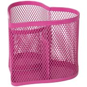 Подставка-органайзер BRAUBERG «Germanium», металлическая, в виде сердца, 3 секции, розовая, 231983