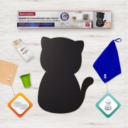 Доска на холодильник магнитно-меловая 30х40 см «Pussy Cat» с набором аксессуаров, BRAUBERG, 237840