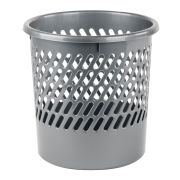 Корзина для бумаг STAFF «Basic» сетчатая, 10 л, серая, 237918