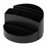 Подставка-органайзер BRAUBERG «Office», 133х133х80 мм, 8 отделений, черная, 237948