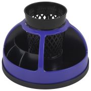 Подставка-органайзер STAFF «Attraction», 9 отделений, вращающаяся, черная/фиолетовая, 238320