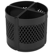 Подставка-органайзер STAFF «Octet», 4-8 отделений (трансформер), вращающаяся, черная, 238321