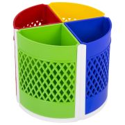 Подставка-органайзер STAFF «Octet», 4-8 отделений (трансформер), вращающаяся, разноцветная, 238322