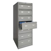 Шкаф картотечный ПРАКТИК «AFC-07», 1327х515х631мм, 7 ящиков под формат А5 (210х149 мм), формат папок Foolscap или A4 (БЕЗ ПАПОК)