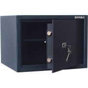Сейф BRABIX «КМ-310», 310х430х375 мм, 20 кг, ключевой замок + полка, крепление к стене, 291166