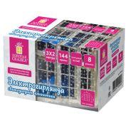 Электрогирлянда-занавес комнатная «Штора» 3х2 м, 144 LED, холодный белый свет, 220 V, ЗОЛОТАЯ СКАЗКА, 591351