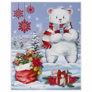 Наклейка для окон двусторонняя МНОГОРАЗОВАЯ 30x38 см, «Медвежонок», ЗОЛОТАЯ СКАЗКА, 591923