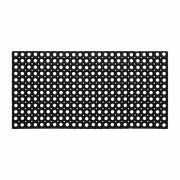 Коврик входной резиновый крупноячеистый грязезащитный 50х100 см, толщина 22 мм, черный, VORTEX