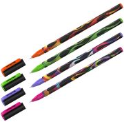 Ручка шариковая синяя 0,7 мм Berlingo «Funline. Flame», рисунок на корпусе, ассорти