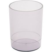 Стакан офисный серый тонированный пластик СТАММ