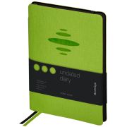 Ежедневник недатированный, А5, 136л., кожзам, Berlingo «Color Zone», черн. срез, с резинкой, салатовый