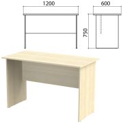 Стол письменный «Канц», 1200х600х750 мм, цвет дуб молочный (КОМПЛЕКТ)