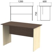 Стол письменный «Канц», 1200х600х750 мм, цвет венге/дуб молочный (КОМПЛЕКТ)
