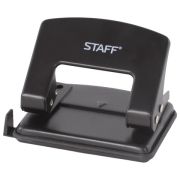 Дырокол 20 листов STAFF металлический, черный