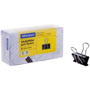 Зажим для бумаг 32 мм*12 шт черный OfficeSpace