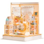 Сборная модель ТРИ СОВЫ, Румбокс «Комната малыша», инструменты, клей, светодиоды, батарейки, картонная коробка