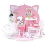 Сборная модель ТРИ СОВЫ, Румбокс «Комната невесты», инструменты, клей, картонная коробка