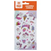 Наклейки гелевые Мульти-Пульти «Кошечка», 22*10см, пакет европодвес