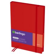 Ежедневник недатированный, А5, 136л., кожзам, Berlingo «Western», красный, с резинкой