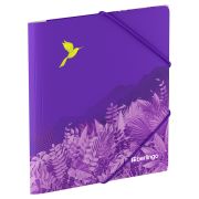 Папка для тетрадей на резинке Berlingo «Flower Art» А5+, 600мкм, с рисунком