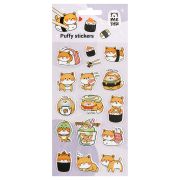 Наклейки объемные MESHU «Shiba Inu,», 10*23см, пакет европодвес