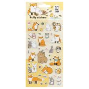 Наклейки объемные MESHU «Forest animals», 10*23см, пакет европодвес