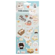 Наклейки объемные MESHU «Funny kitty», 10*23см, пакет европодвес