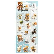 Наклейки объемные MESHU «Robopets», 10*23см, пакет европодвес