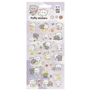 Наклейки объемные MESHU «Cute kittens», 10*23см, с блестками,  пакет европодвес