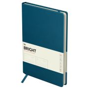 Ежедневник недатированный, B5, 136л., твердый переплет, кожзам, BG «Bright. Teal», синий, карман