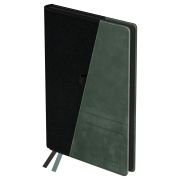 Ежедневник недатированный, А5, 136л., твердый переплет, кожзам, BG «Tandem. Black-mint», черный/серый, цветной срез, карман