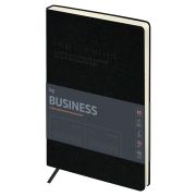 Ежедневник недатированный, А5, 136л., мягкий переплет, кожзам, BG «Business. Graphite», темно-серый