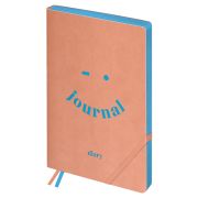 Ежедневник недатированный, B5, 136л., мягкий переплет, кожзам, BG «Neon», розовый, цветной срез, с резинкой