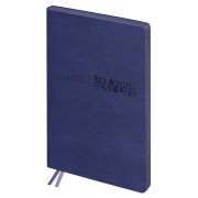 Ежедневник недатированный, А6+, 136л., мягкий переплет, кожзам, BG «Waltz. Blue», цветной срез