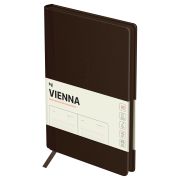 Ежедневник недатированный, А5, 136л., мягкий переплет, кожзам, BG «Vienna. Dark brown», темно-коричневый, цветной срез