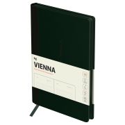 Ежедневник недатированный, А5, 136л., мягкий переплет, кожзам, BG «Vienna. Dark green», темно-зеленый, цветной срез